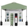 One-Person Setup Instant Pop Up Canopy w/ Side Wall, Carrying Case - 10x10ft - Thumbnail 1