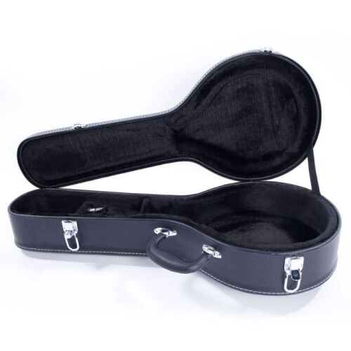 Glarry A-Style Mandolin Microgroove Pattern PVC Hardshell Case Black - Lot 458