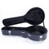 Glarry A-Style Mandolin Microgroove Pattern PVC Hardshell Case Black - Thumbnail 1