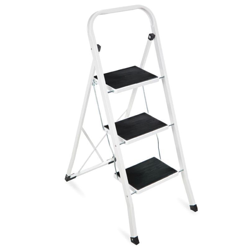3-Step Portable Folding Step Ladder w/ Non-Slip Feet, 330lb Capacity - Image 1 - Lot 462