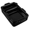 3PC Ceramic Bakeware Set Casserole, Loaf, Square Dishes w/ Handles - Thumbnail 1