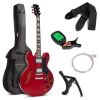 All-Inclusive Semi-Hollow Body Electric Guitar Set w/ Dual Humbucker Pickups - Thumbnail 1