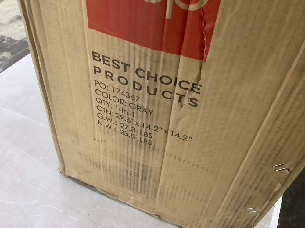 Queen Folding Portable Gray Mattress Topper w/ Plush Foam - 4in - Image 4 - Lot 484