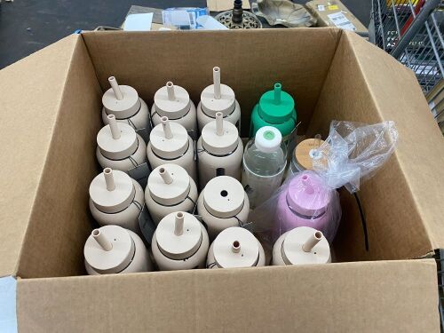 Lot of (17) Glass Water Bottles - Lot 511