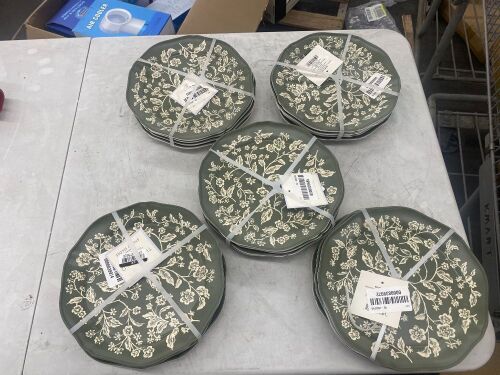 Lot of (5) Sets of 4 Melamine Salad Plates - Lot 514