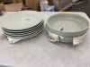 Lot of (6) Stoneware Dinner Plates & (2) Bowls - Some Scuffs - Thumbnail 1