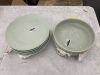 Lot of (6) Stoneware Dinner Plates & (2) Bowls - Some Scuffs - Thumbnail 2
