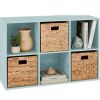 6-Cube Bookshelf, 11in Storage Display w/ Removable Panels, Customizable - Thumbnail 1
