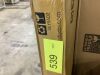 44in Modern Industrial Rectangular Wood Grain Coffee Table w/ Metal Frame - Thumbnail 2