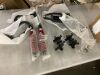 Suspension Swing Arm Assembly Metal Upper/Lower Steering Knuckle Spindle Suspension+Shock for ATV Go Kart 340mm - Thumbnail 2