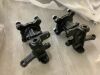 Suspension Swing Arm Assembly Metal Upper/Lower Steering Knuckle Spindle Suspension+Shock for ATV Go Kart 340mm - Thumbnail 4
