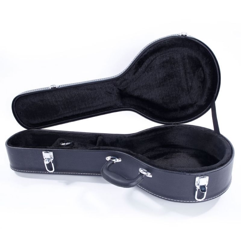Glarry A-Style Mandolin Microgroove Pattern PVC Hardshell Case Black - Image 1 - Lot 556