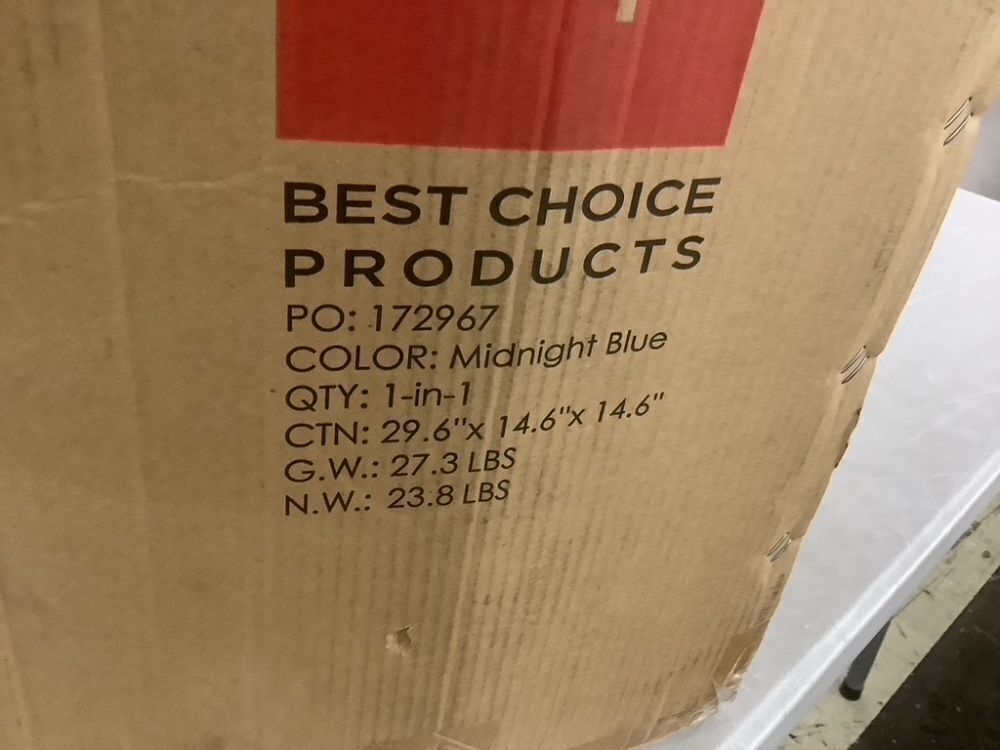 Queen Folding Portable Midnight Blue Mattress Topper w/ Plush Foam - 4in - Image 4 - Lot 578