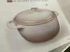 Cast-Iron Dutch Oven Kitchen Cookware w/ Enamel, Handles - 6qt - Thumbnail 4