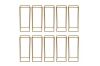 23.6 in. Tall Indoor/Outdoor Gold Metal Column Flower Stands, 10 pc - Thumbnail 1
