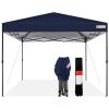 One-Person Setup Instant Pop Up Canopy w/ Case, 4 Weight Bags - 10x10ft - Thumbnail 1