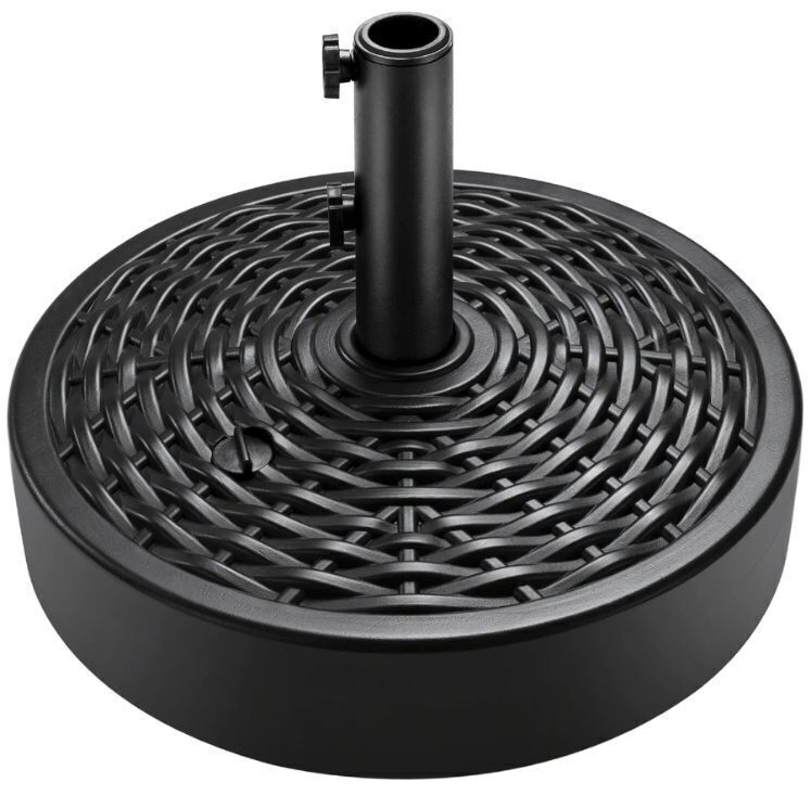 Plastic Patio Umbrella Base Pole Holder Accessory w/ Adjustable Knob - Image 1 - Lot 671