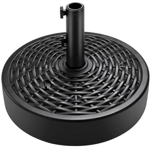 Plastic Patio Umbrella Base Pole Holder Accessory w/ Adjustable Knob - Lot 671