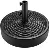 Plastic Patio Umbrella Base Pole Holder Accessory w/ Adjustable Knob - Thumbnail 1