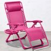 Monochromatic Zero Gravity Patio Chair Recliner w/ Side Tray, Headrest - Thumbnail 1