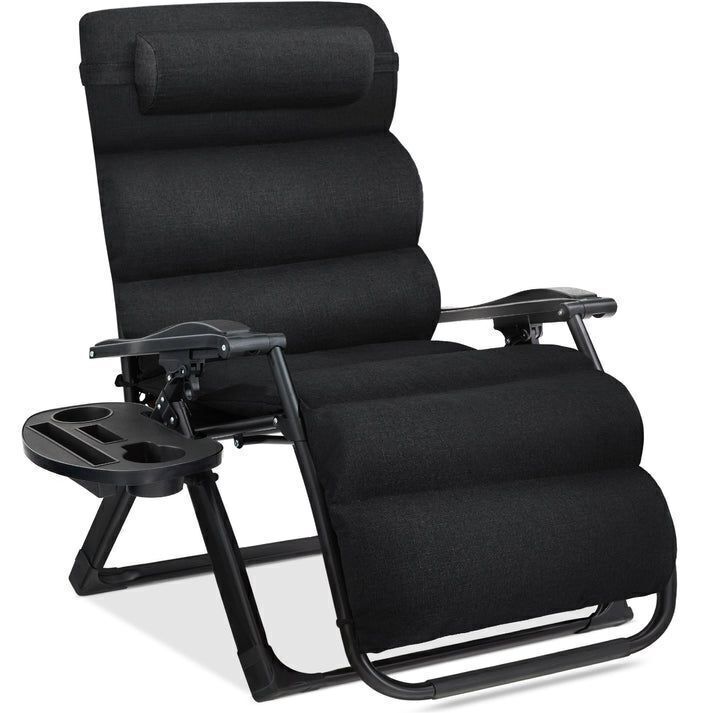 Oversized Zero Gravity Chair, Folding Outdoor Recliner w/ Removable Cushion - Image 1 - Lot 678
