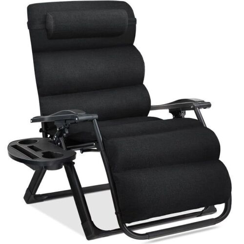 Oversized Zero Gravity Chair, Folding Outdoor Recliner w/ Removable Cushion - Lot 678