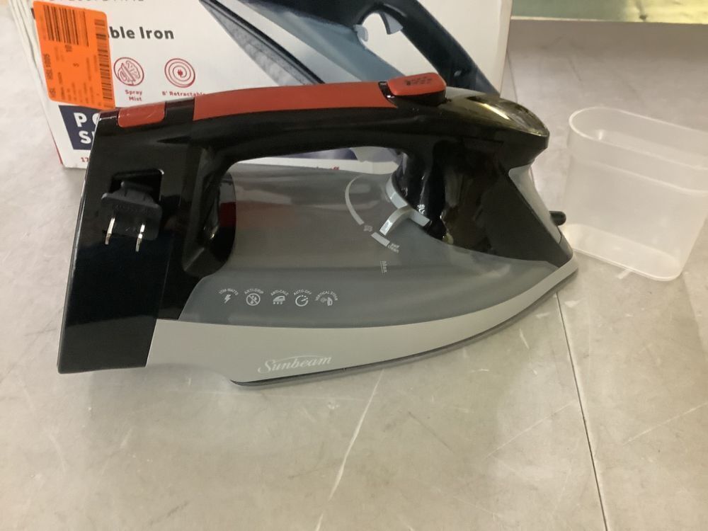 Sunbeam Professional 1700W Steam Iron with LCD Multi-Color Display and Retractable Cord - Image 3 - Lot 713JF