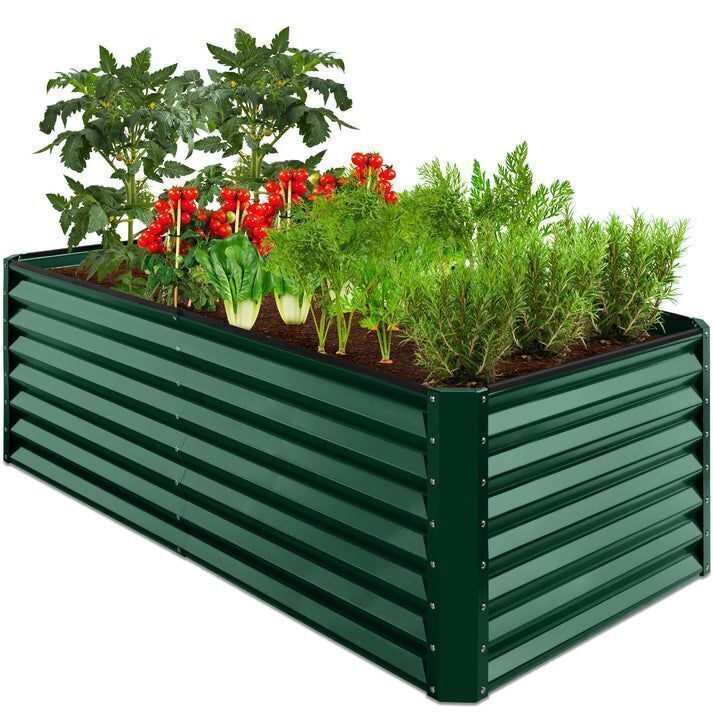 Outdoor Metal Raised Garden Bed for Vegetables, Flowers, Herbs - 6x3x2ft - Image 1 - Lot 722