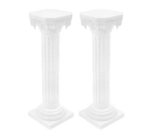 Decorative Roman Column Stands 34.65", 2 Pack - Lot 744