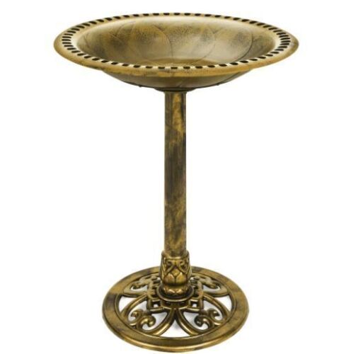 Vintage Outdoor Garden Bird Bath w/ Fleur-de-Lis Accents - Lot 768