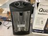 living zone 1500-Watt Black Electric Tower Quartz Infrared Space Heater with Thermostat - Thumbnail 3