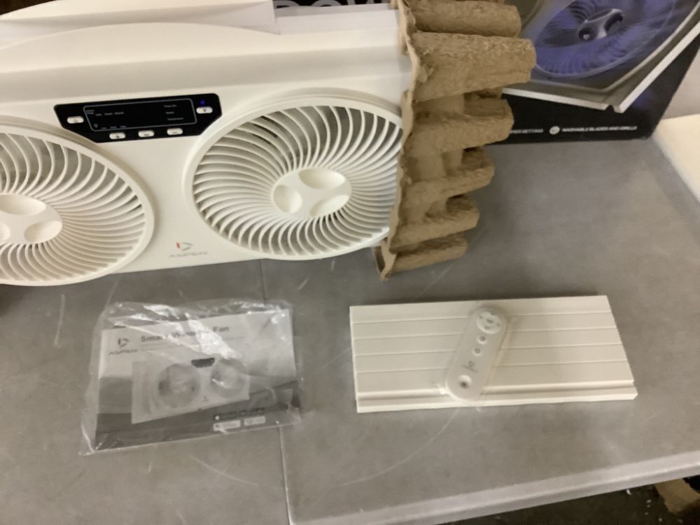 ASPEN Smart Wi-Fi Window Fan with Washable and Removeable Blades and Remote - Image 3 - Lot 614JF