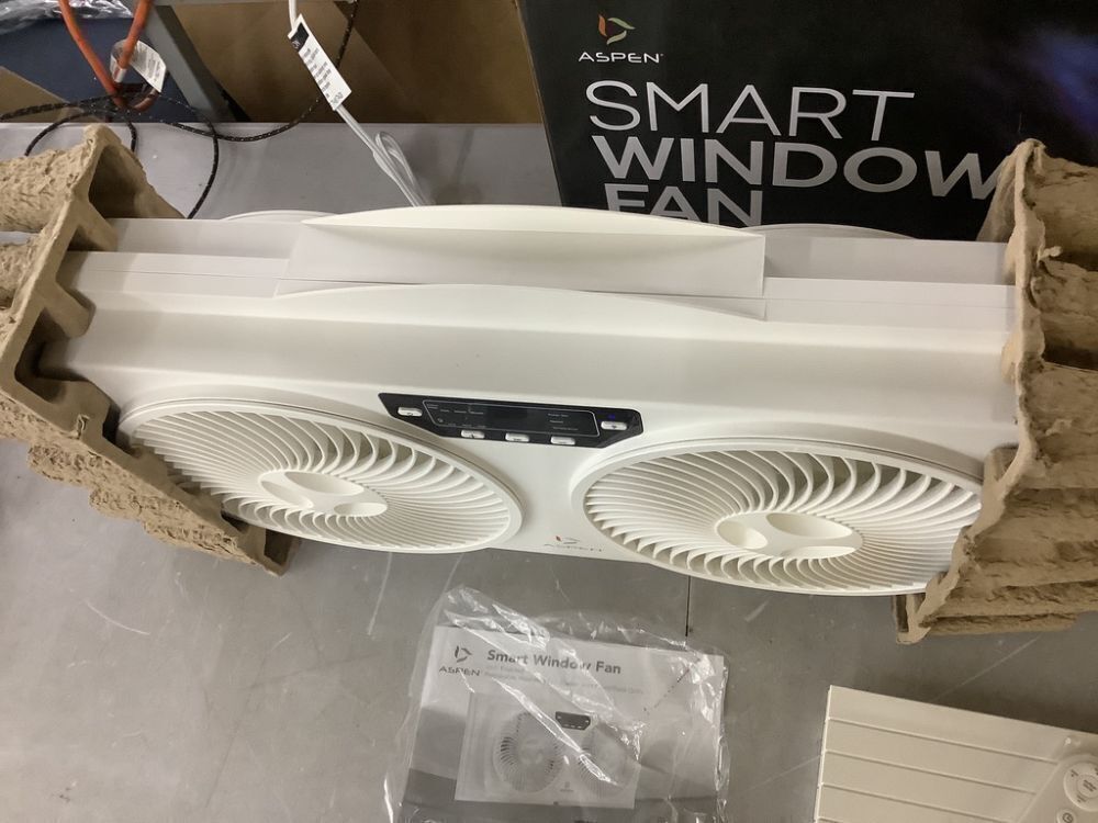 ASPEN Smart Wi-Fi Window Fan with Washable and Removeable Blades and Remote - Image 4 - Lot 614JF