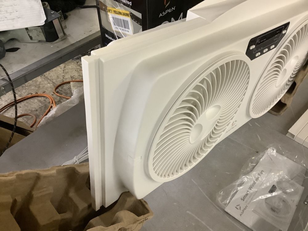 ASPEN Smart Wi-Fi Window Fan with Washable and Removeable Blades and Remote - Image 5 - Lot 614JF