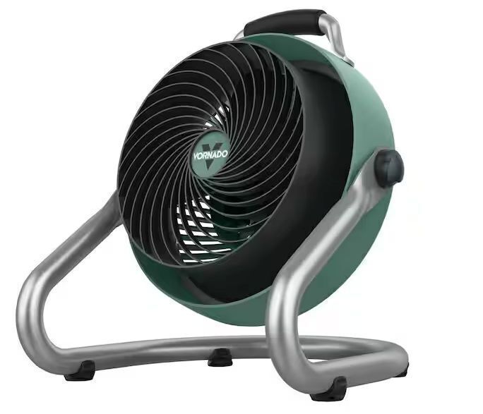Vornado 293HD 10.75 in. Large Heavy-Duty Floor Fan, High-Velocity Air Circulator Shop Fan, Green - Image 1 - Lot 615JF