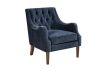Madison Park Elle Navy Button Tufted Accent Chair - Thumbnail 1