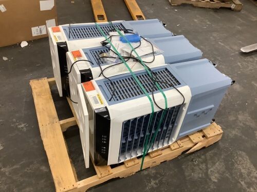 Lot of (3) 3450 CFM Indoor/Outdoor Portable Evaporative Cooler for 1000 sq. ft., 11 Gallon Tank - Uninspected - Lot 137JF