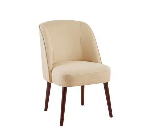 Madison Park Larkin Natural Rounded Back Dining Chair - Lot 138