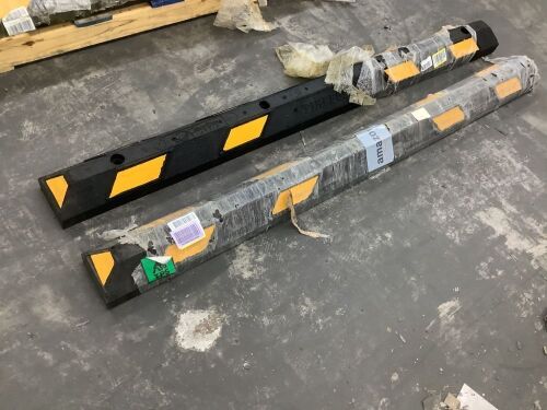 Lot of (2) Tireboss Rubber Parking Wheel Stop 6' - Lot 198JF