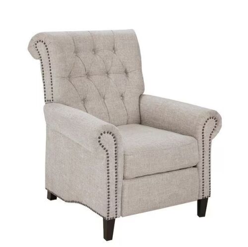 Madison Park Jetta Cream 32.25 in. W x 38 in. D x 40.5 in. H Push Back Recliner - Lot 21