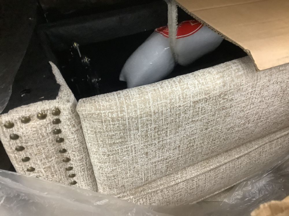 Madison Park Jetta Cream 32.25 in. W x 38 in. D x 40.5 in. H Push Back Recliner - Image 2 - Lot 21