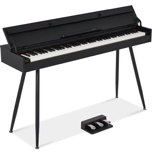 Modern 88 Key Fully Weighted Desk Style Digital Piano w/ Metal Legs - Image 1 - Lot 168
