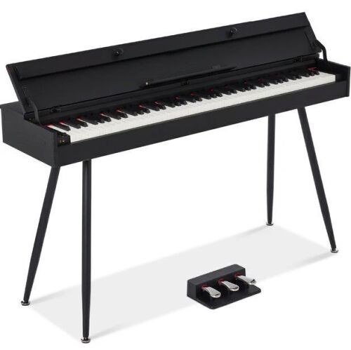Modern 88 Key Fully Weighted Desk Style Digital Piano w/ Metal Legs - Lot 168