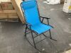 Folding Outdoor Zero Gravity Rocking Lounge Chair w/ Headrest Pillow - Thumbnail 2