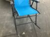 Folding Outdoor Zero Gravity Rocking Lounge Chair w/ Headrest Pillow - Thumbnail 3