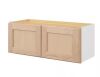 Hampton Bay 30 in. W x 12 in. D x 12 in. H Ready to Assemble Wall Bridge Kitchen Cabinet in Unfinished with CLICKREADY Technology - Thumbnail 1
