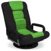 Gaming Floor Chair w/ 360-Degree Swivel, Armrest, Adjustable Backrest - Thumbnail 1