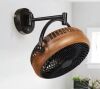 8 in. Indoor Walnut Wall Mount Fan - Thumbnail 1