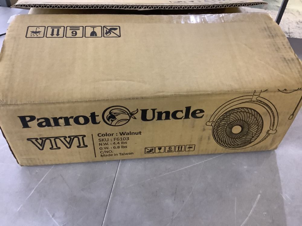 8 in. Indoor Walnut Wall Mount Fan - Image 6 - Lot 210JF