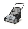 DAPPER SUPPLY Walk-Behind Outdoor Hand Push lawn Sweeper 3.5 cu. ft. Hopper Bag and 21 in. Sweeping Width in Gray - Thumbnail 1